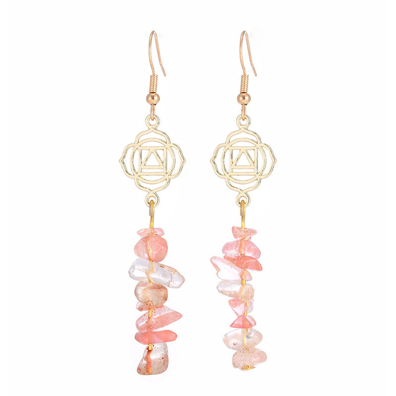 KarmaRipple's Balancing Crystals Zen Cairn Confidence Earrings ( p8