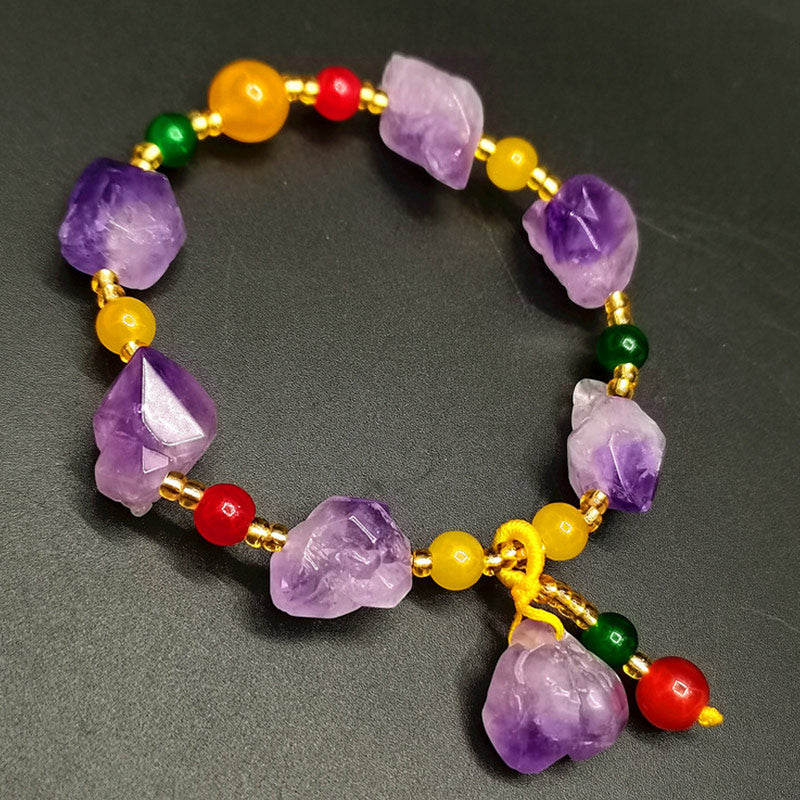 KarmaRipple's Authentic Amethyst Fortune Balancing Bracelet p3