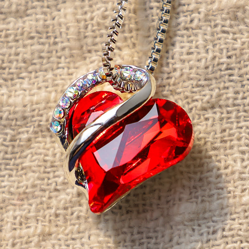KarmaRipple's Love Heart Birthstone Balancing Energy Pendant Necklace p14