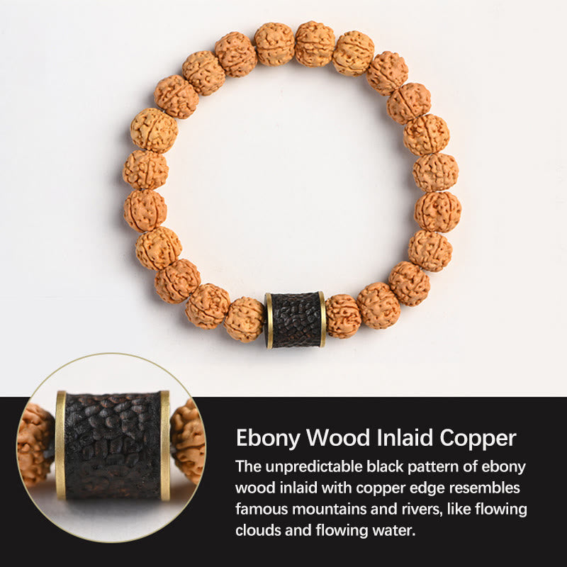 KarmaRipple's Tibet Rudraksha Bodhi Seed Wealth Auspiciousness Bracelet p27
