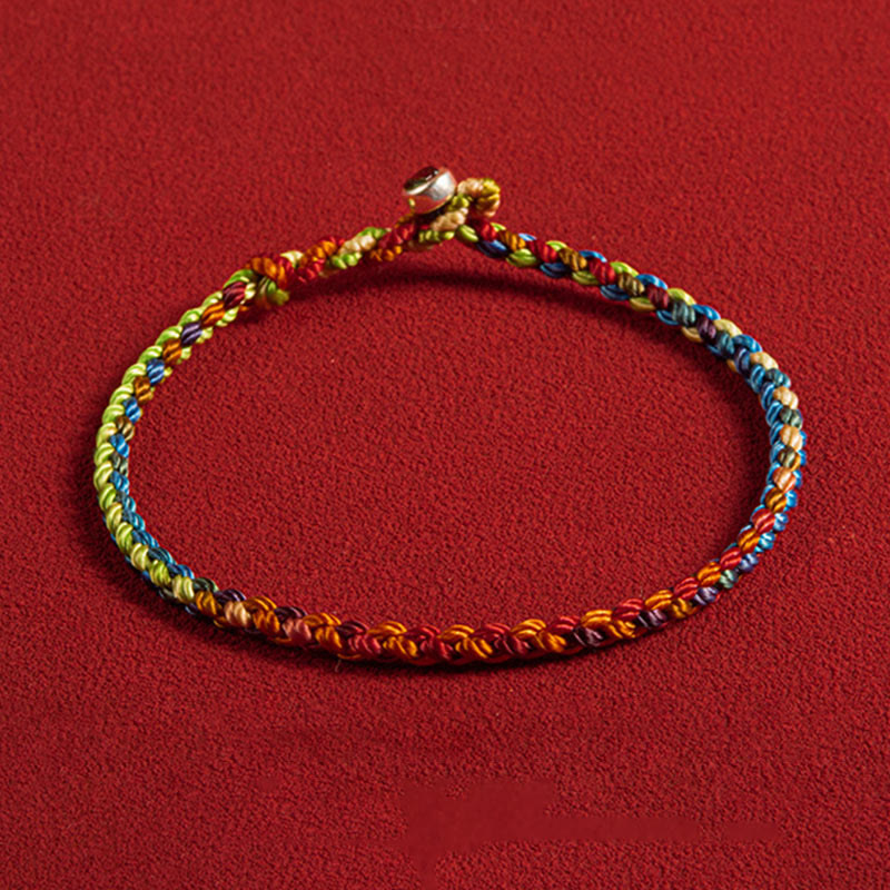 KarmaRipple's "May you be blessed with peace and safety in all four seasons" Fortunate Multicolored Bracelet p19