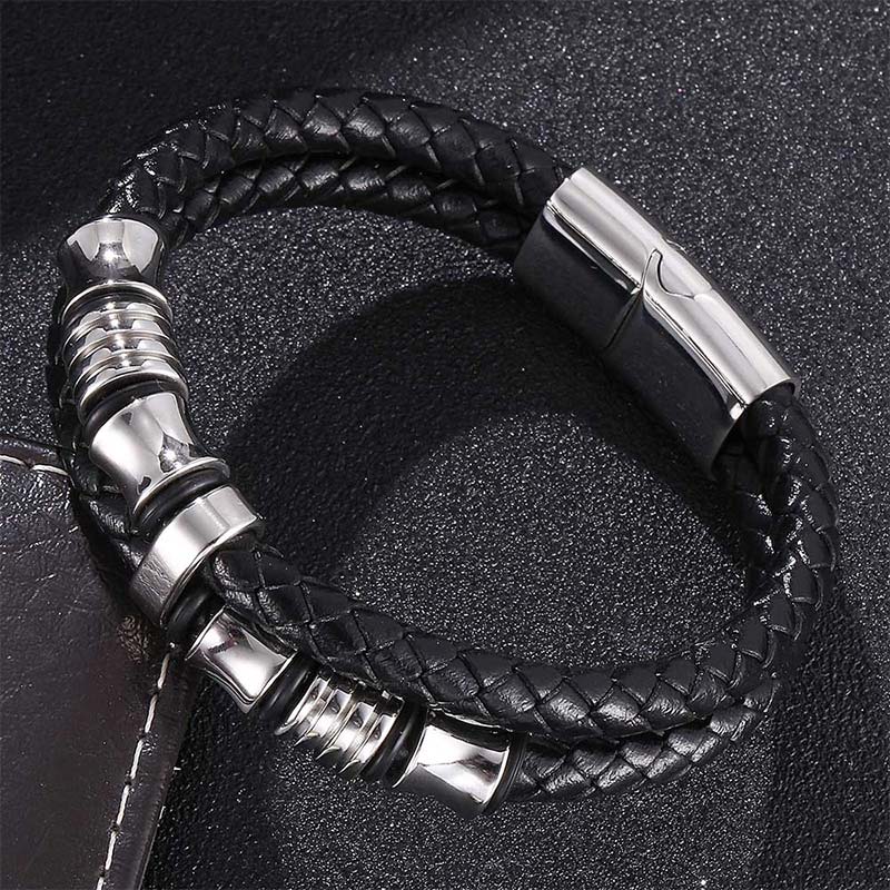 KarmaRipple's Layered Leather Weave Fortune Bracelet p16