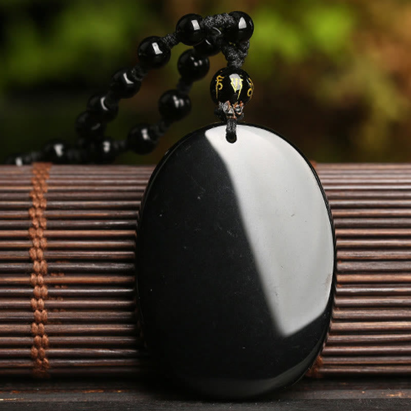 KarmaRipple's Black Obsidian Koi Fish Bead Rope Fulfilment Strength Pendant Necklace p6