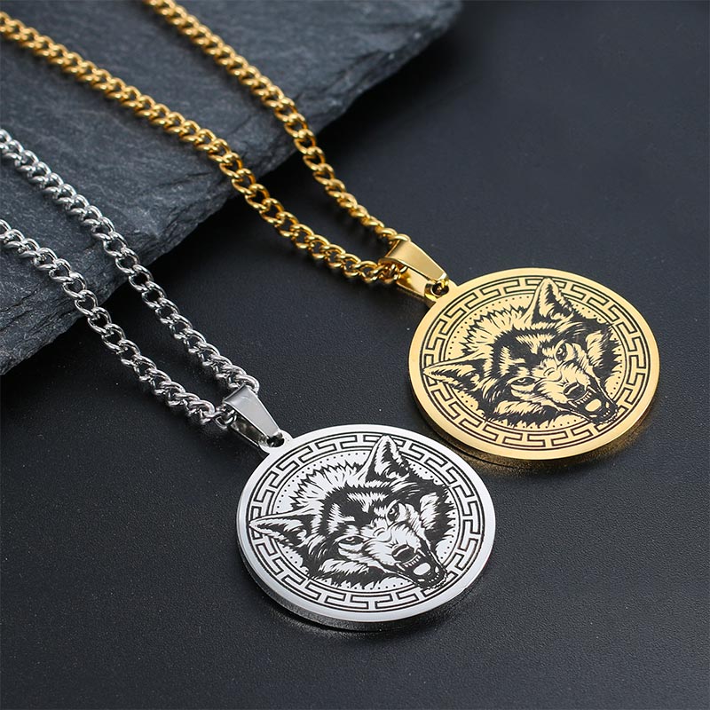 KarmaRipple's Animal Titanium Steel Chain Pendant Protection Necklace p14