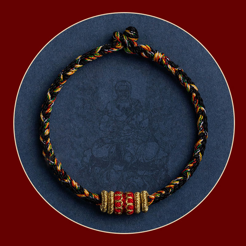 KarmaRipple's Tibet Handmade Chinese Zodiac Natal Buddha Fortune Strength Woven String Bracelet p28