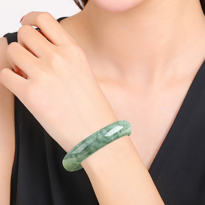 KarmaRipple's Authentic Jade Fortune Wealth Bangle Bracelet p3