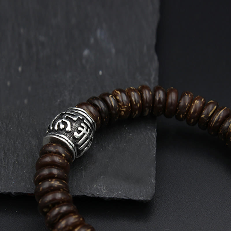 KarmaRipple's Authentic Tibetan Coconut Shell Om Mani Padme Hum Positive Bracelet p14