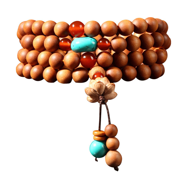 KarmaRipple's Tibetan Sandalwood Lotus Enlightenment Talisman Mala Bracelet p7