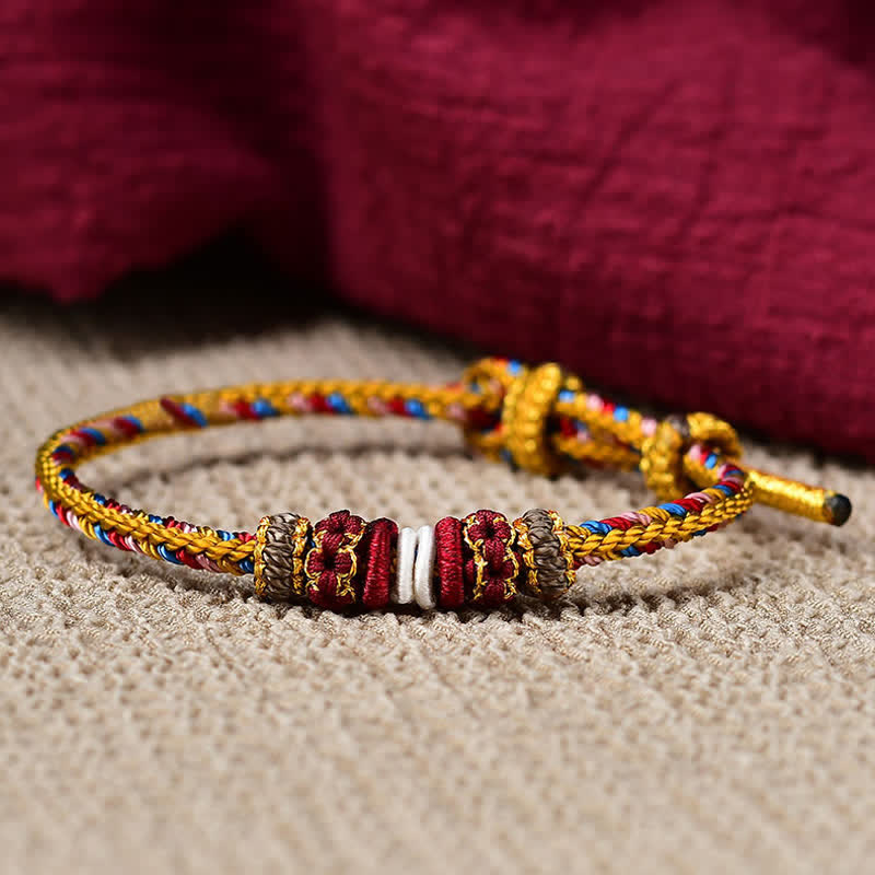 KarmaRipple's Handmade Dunhuang Color Fortune Braid String Bracelet p10