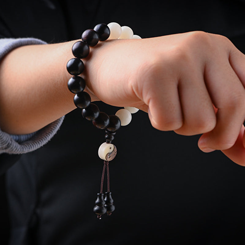 KarmaRipple's Ebony YinYang Protection Bracelet Decoration p6