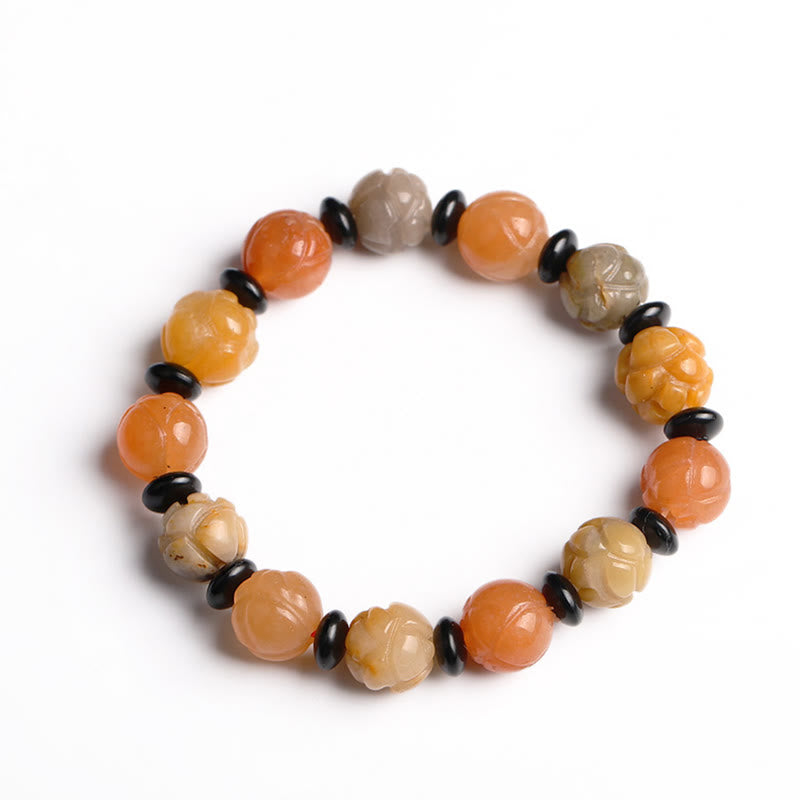 KarmaRipple's Golden Silk Jade Lotus Wealth Fortune Bracelet p14