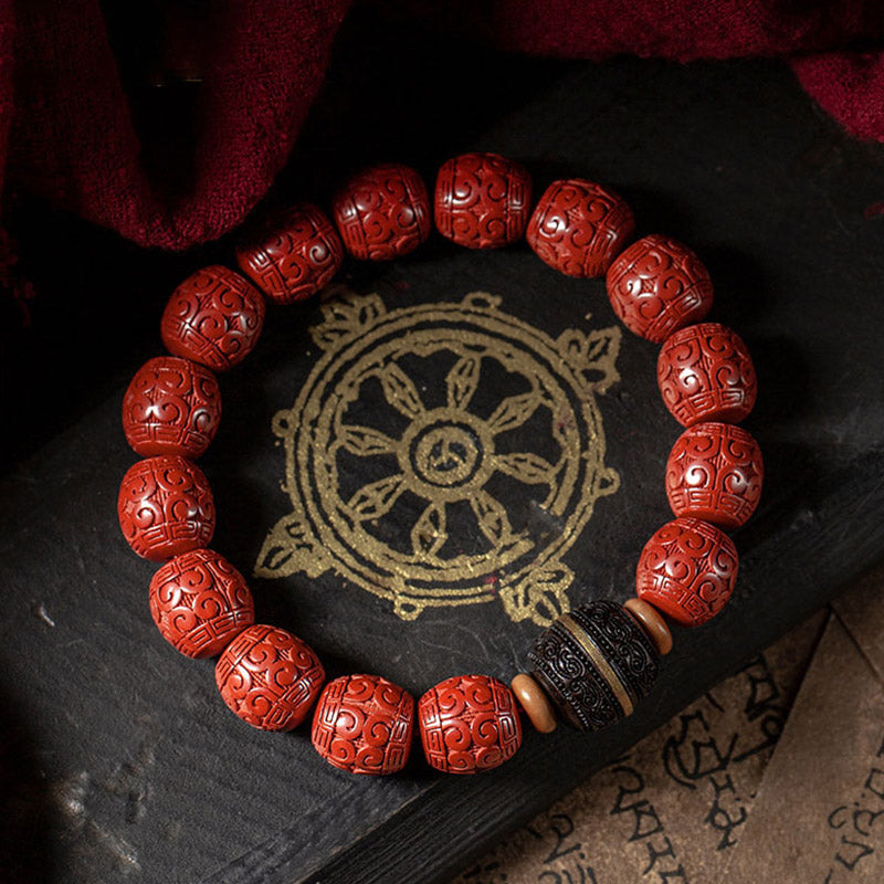 KarmaRipple's Authentic Cinnabar Ebony Calm Blessing Bracelet p11