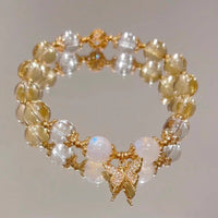 Bracelet de protection et de prospérité en pierre de lune et citrine de KarmaRipple