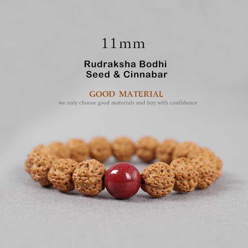 KarmaRipple's Tibet Rudraksha Bodhi Seed Dzi Bead Amber Turquoise Wealth Bracelet p17