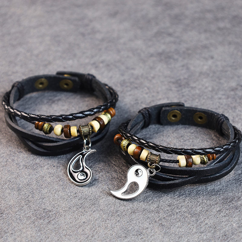 KarmaRipple's Yin Yang Necklace Pair Balance Bracelet ( p5