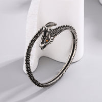KarmaRipple's Dragon Scales Pattern Fortune Protection Bracelet Bangle