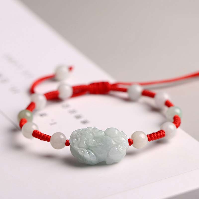 KarmaRipple's Authentic Jade PiXiu Fortune Bracelet p4
