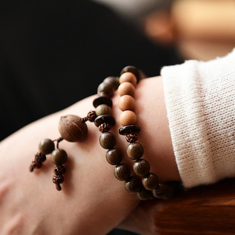 KarmaRipple's Tibetan Sandalwood Protection Talisman Mala Bracelet p7