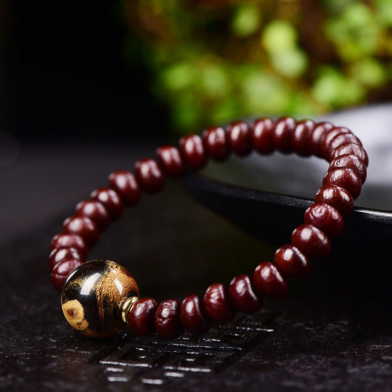 KarmaRipple's Authentic Tibetan Purple Bodhi Seed Bead Balance Bracelet p4