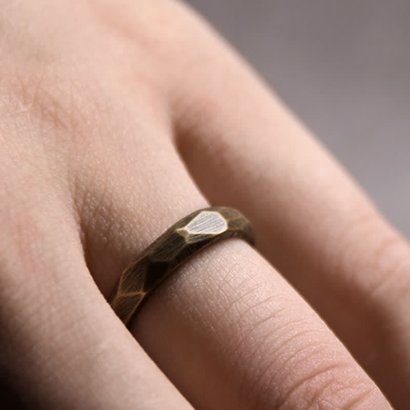 KarmaRipple's Tibetan Simple Design Bronze Wealth Ring p8