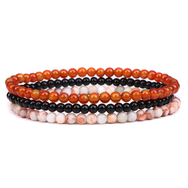 KarmaRipple's 3Pcs Authentic Gemstone Stone Inner Peace Spiritual Bracelet p8