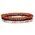 Red Agate&Black Glass Beads&Sun Stone(Wrist Circumference 15-19cm)