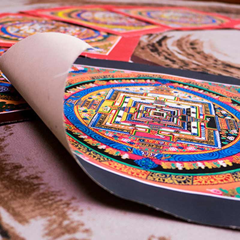 KarmaRipple's Tibetan Handmade Thangka Mandala Painting Blind Box Random Color Pattern p7