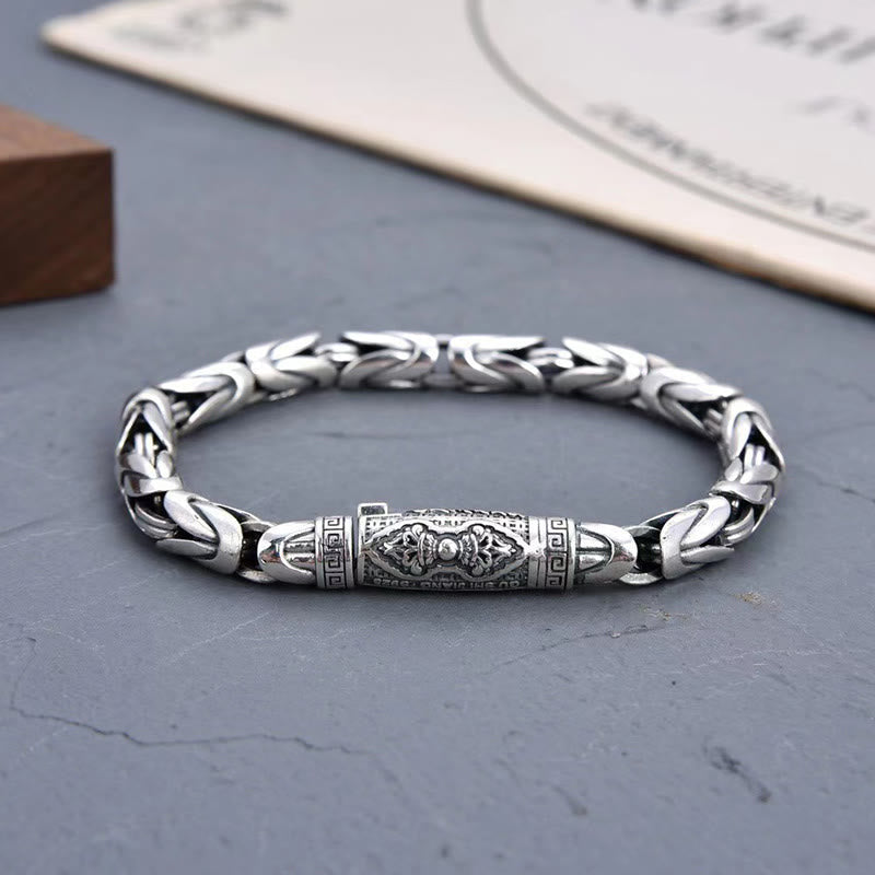 KarmaRipple's Dorje Vajra Om Mani Padme Hum Peace Love Bronze Chain Bracelet p6