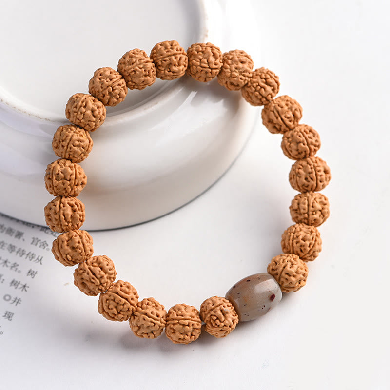 KarmaRipple's Tibet Rudraksha Bodhi Seed Wealth Auspiciousness Bracelet p22