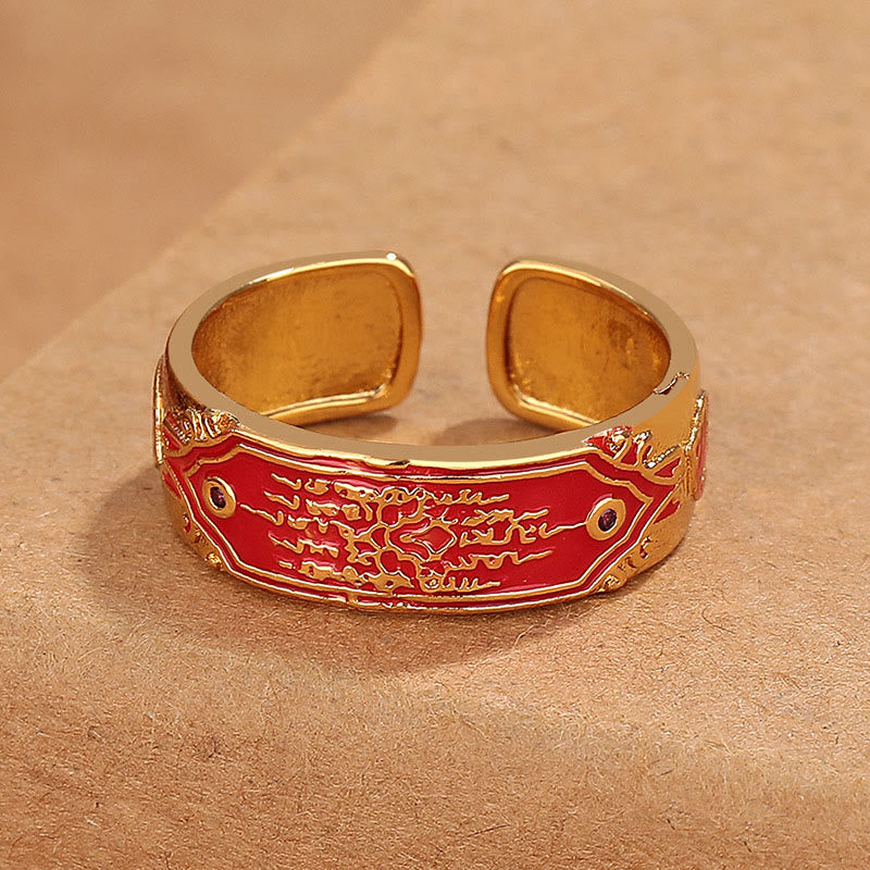 KarmaRipple's Five Scriptures Bronze Balancing Ring p3