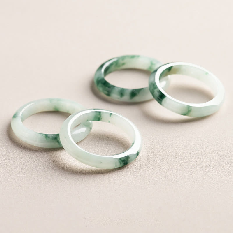 KarmaRipple's Authentic Green Jade Fortune Abundance Ring p4