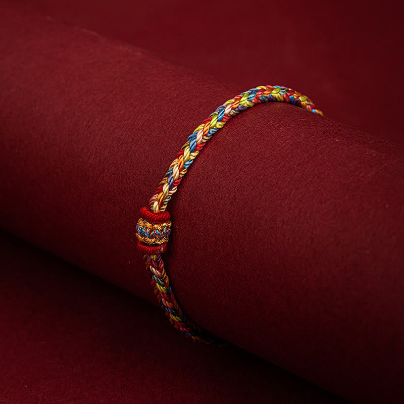 KarmaRipple's Handmade Dragon Boat Festival Fortune Colorful Rope Child Adult Bracelet p4