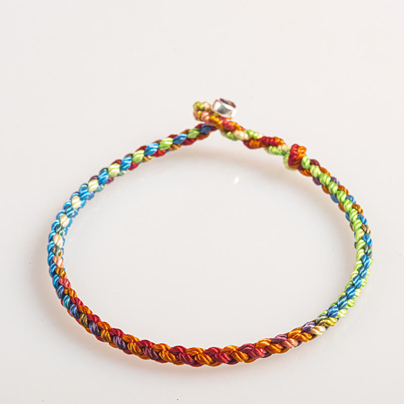 KarmaRipple's "May you be blessed with peace and safety in all four seasons" Fortunate Multicolored Bracelet p3