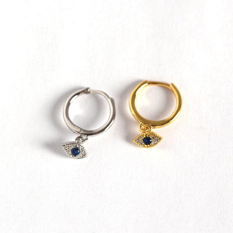 KarmaRipple's 925 Sterling Silver Evil Eye Blessing Protection Stud Earrings p13
