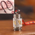 1.4*2.4cm / Silver / Brown String