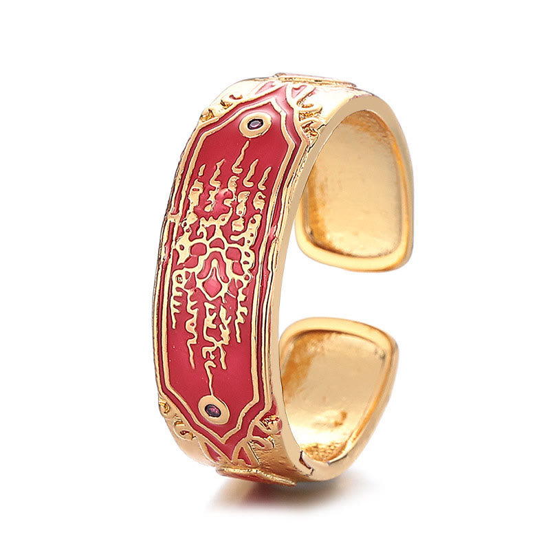 KarmaRipple's Five Scriptures Bronze Balancing Ring p6