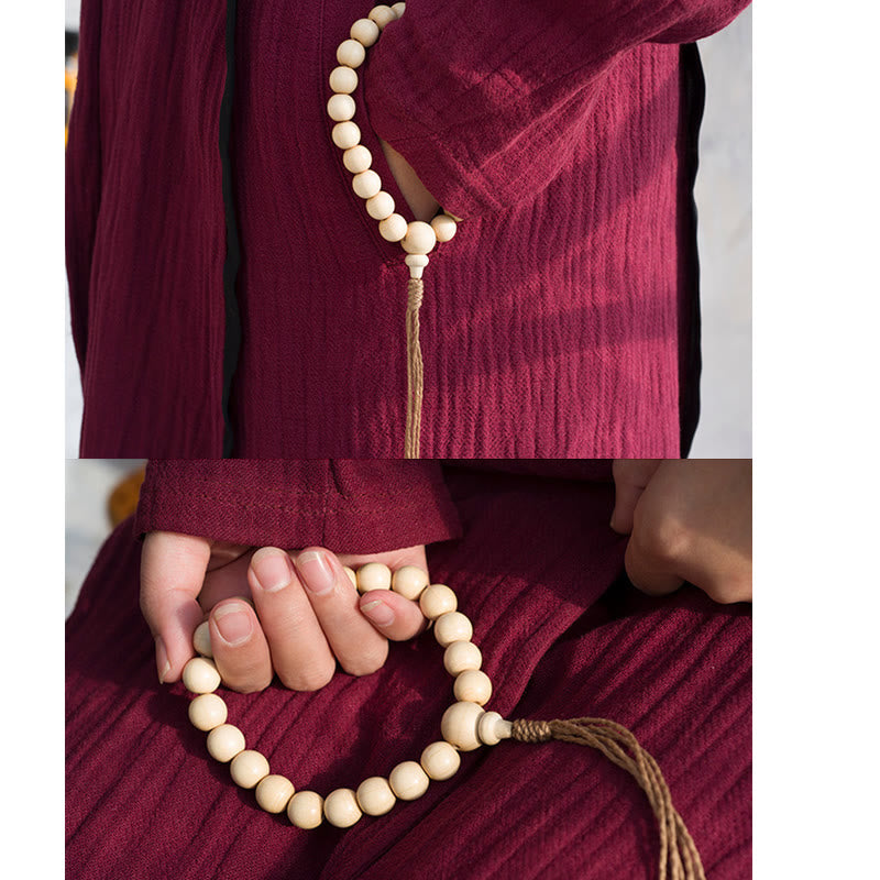 KarmaRipple's Authentic Abelia Biflora Wood Blessing Wrist Mala p13