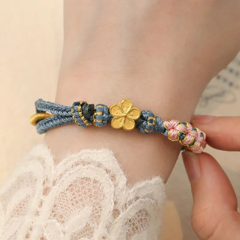 KarmaRipple's Peach Blossom Design Wealth String Bracelet p8