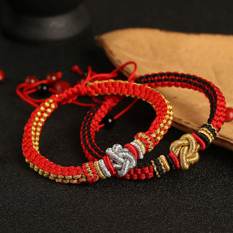 KarmaRipple's Colorful Rope True Love Weave Fortune Handmade Bracelet p5