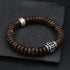 Brown Coconut Shell&Ancient Silver / 16-18cm