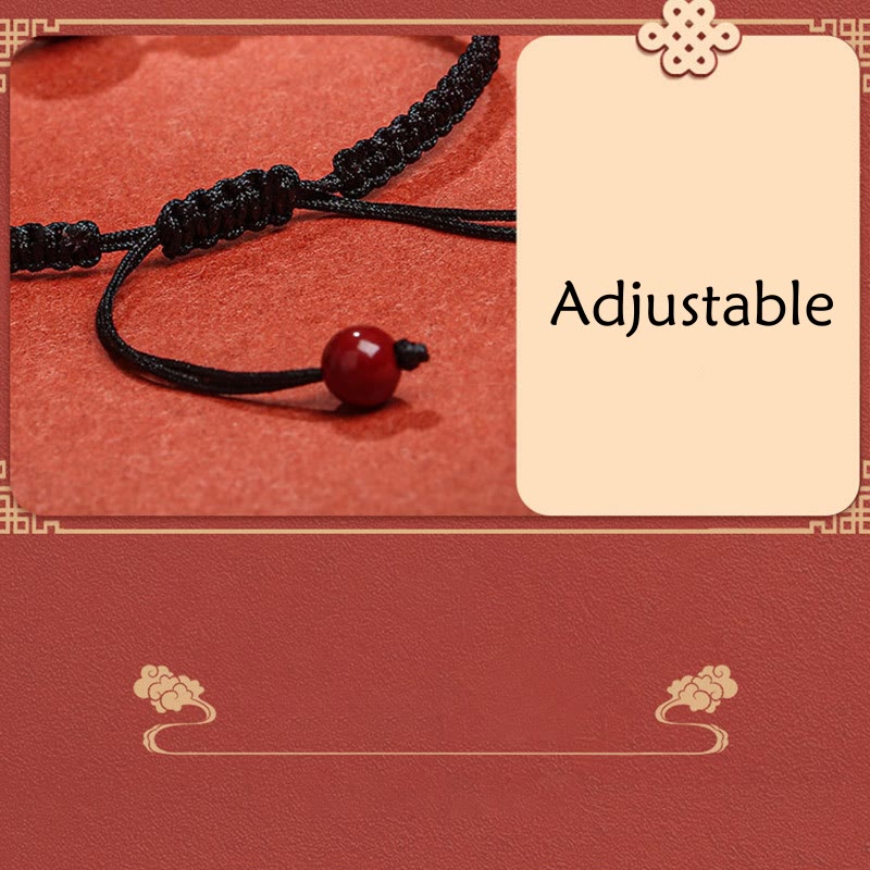 KarmaRipple's Authentic Cinnabar Peace Buckle Blessing String Bracelet p14