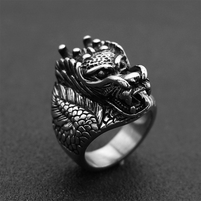 KarmaRipple's Dragon Balance Titanium Steel Ring p1