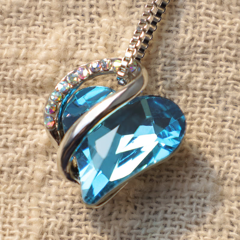 KarmaRipple's Love Heart Birthstone Balancing Energy Pendant Necklace p44