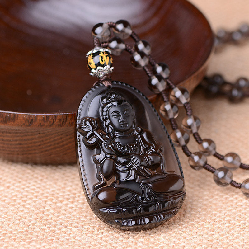 KarmaRipple's Chinese Zodiac Obsidian Protection Pendant p27