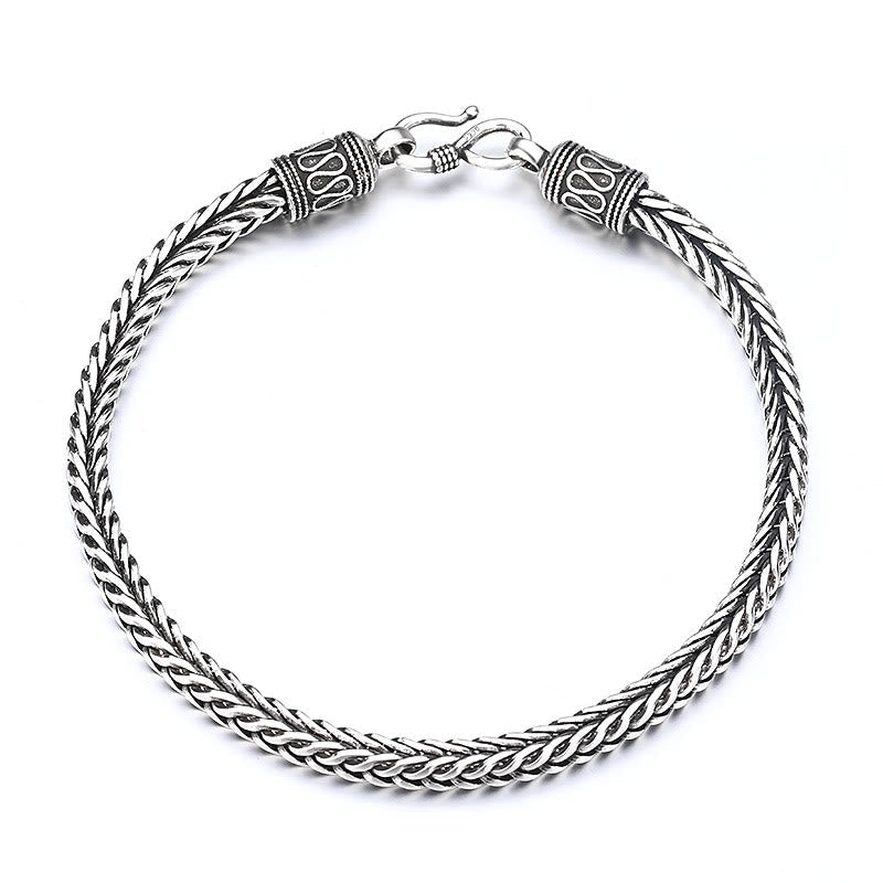 KarmaRipple's Vintage Dragon Keel Woven Twisted Design Wealth Buckle Bracelet p7