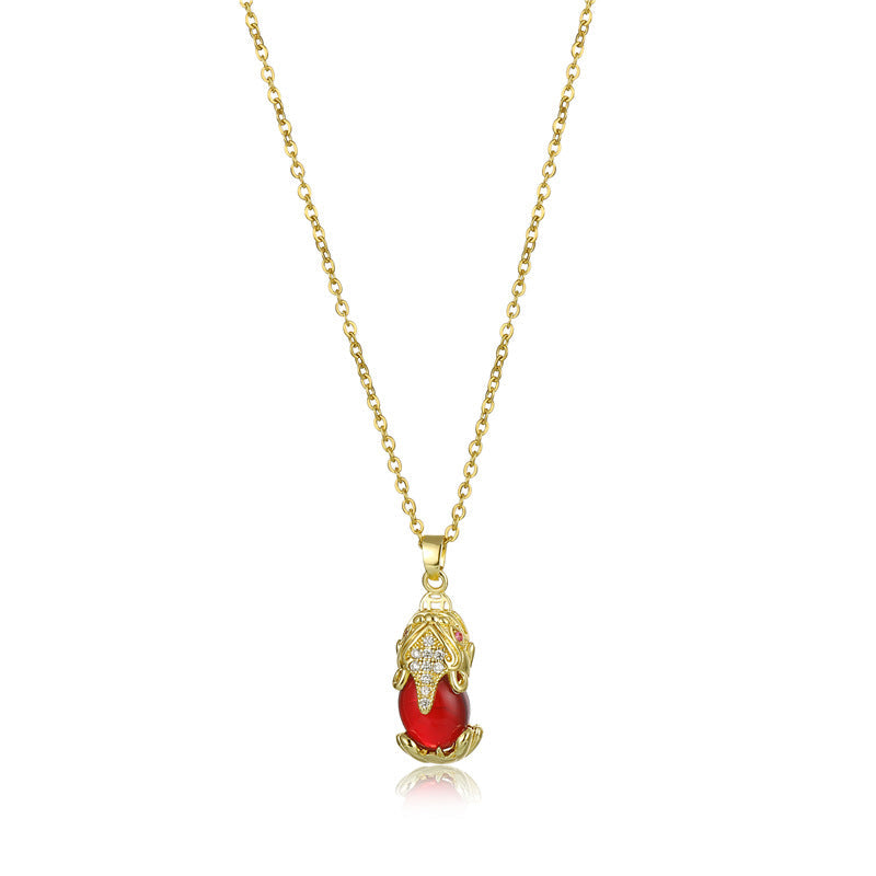 KarmaRipple's Authentic Garnet Pixiu Fortune Pendant p12