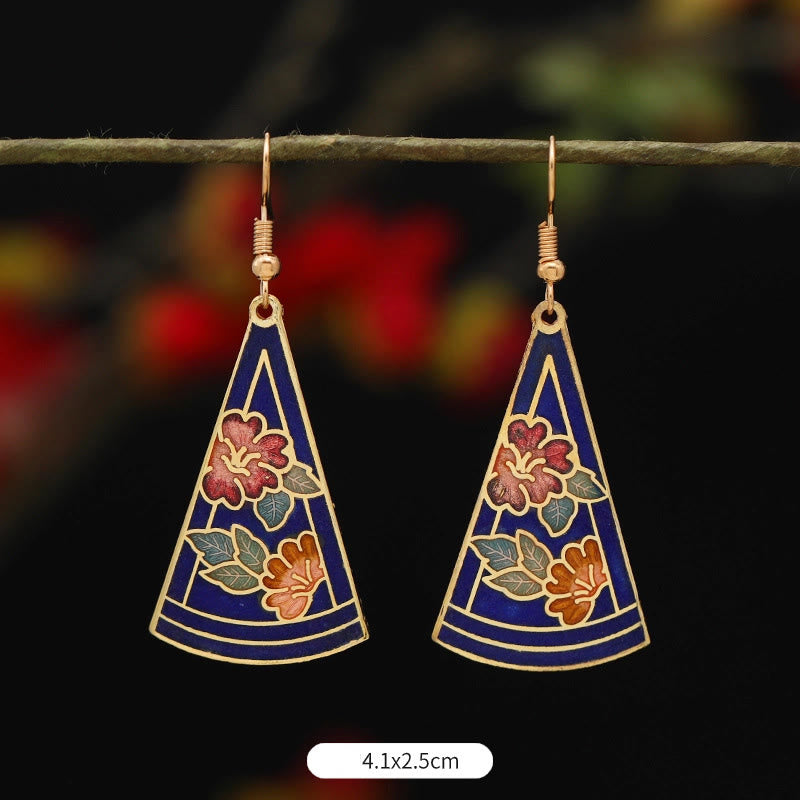 KarmaRipple's Lotus Butterfly Flower Alloy Bronze Enlightenment Drop Earrings p35