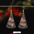 Triangular Blue Flower 4.1*2.5cm