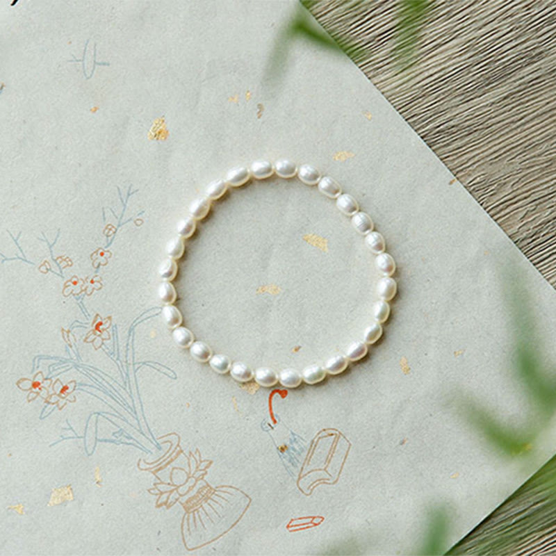 KarmaRipple's Authentic Pearl Balancing Beaded Bracelet p16