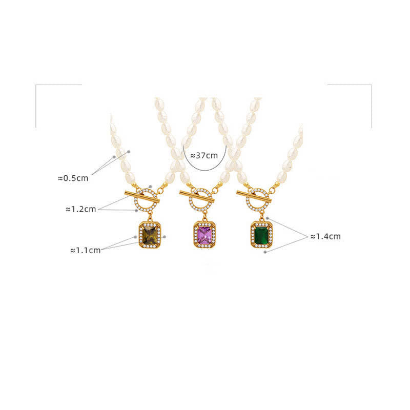 KarmaRipple's Pearl Zircon Wealth Talisman Pendant Necklace p16